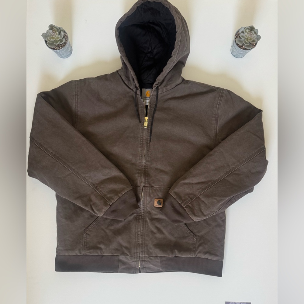 Carhartt Dark Brown Zip-Up Jacket